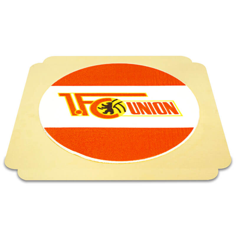 Feuille de pâte d'amande 1. FC Union Berlin - 22 cm