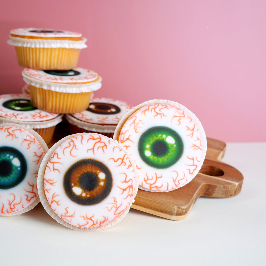 Cupcakes yeux (9 pièces)