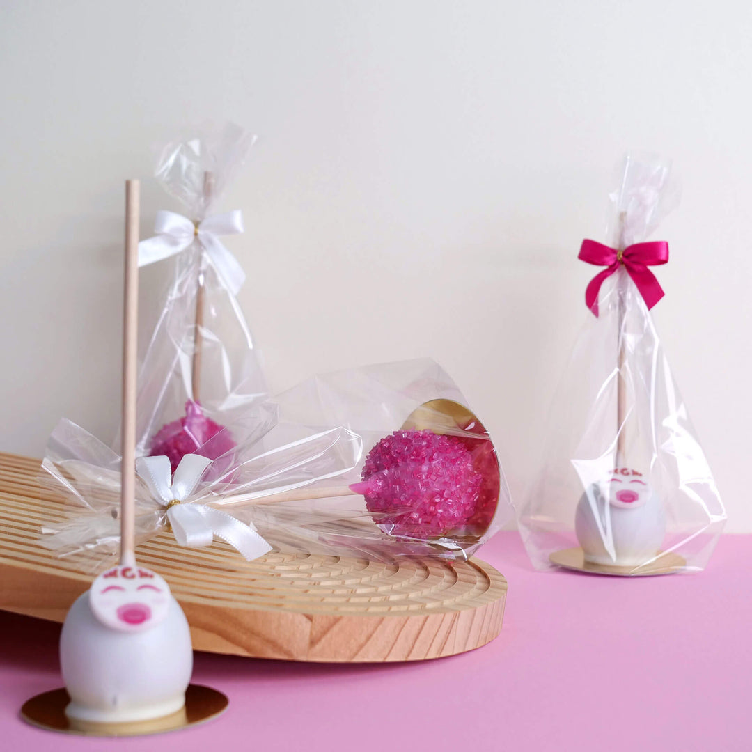 Cake-Pops "Babyface" roses (10 pièces)