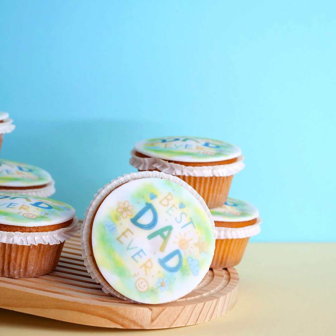 Cupcakes "Best Dad ever" (9 pièces) 