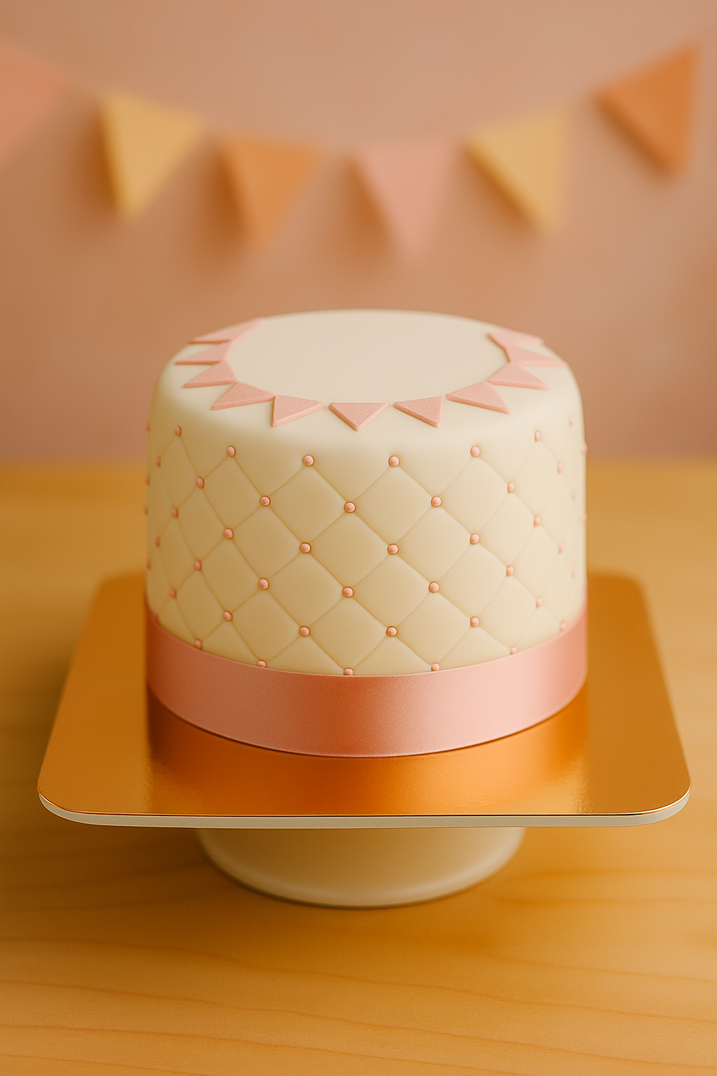 Gâteau "Happy Birthday" Deluxe - Rose 