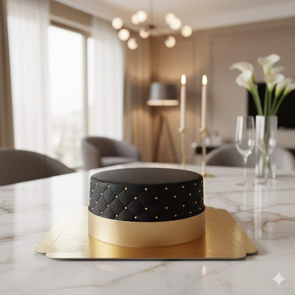 Gâteau Deluxe Noir - double hauteur 
