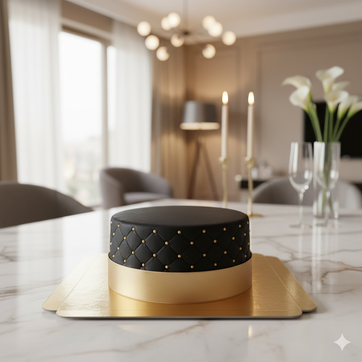 Gâteau Deluxe Noir - double hauteur 