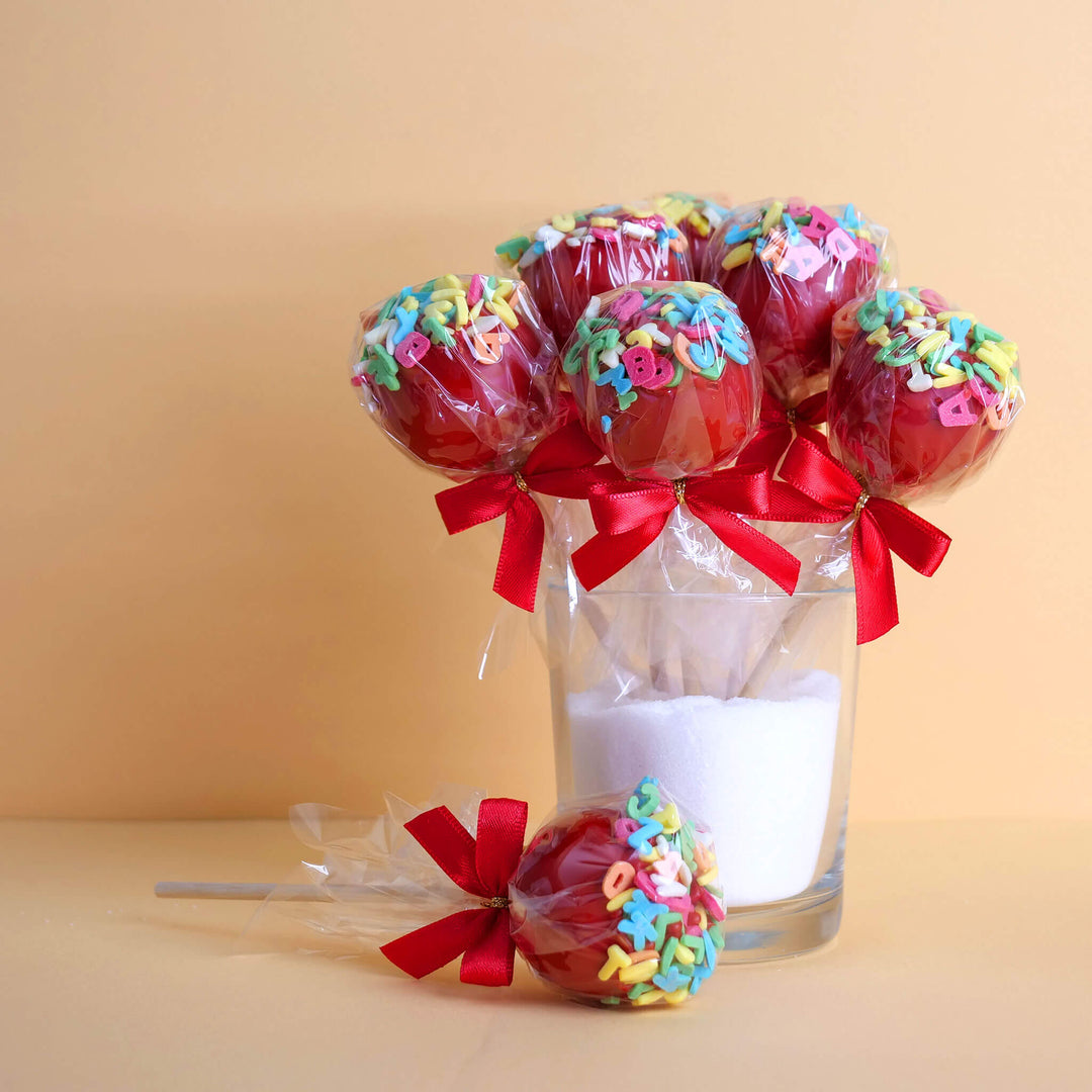 Cake-Pops alphabet rouges (12 pièces)