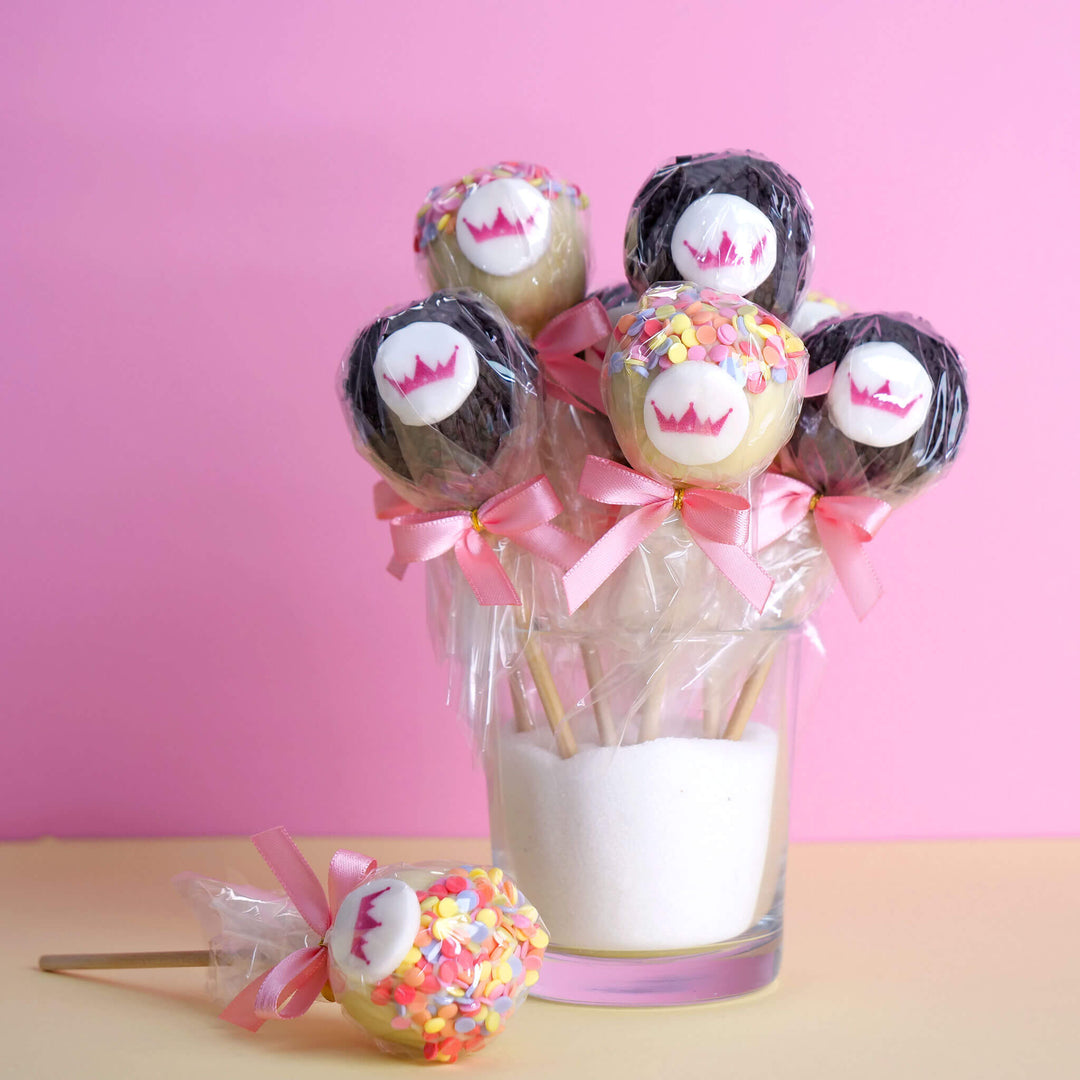 Cake-Pops Logo - red velvet & pépites de chocolat (12 pièces)