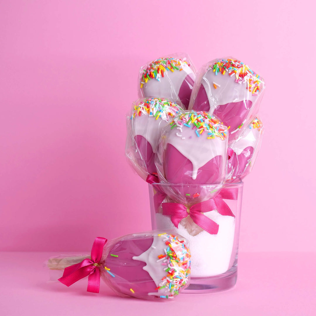 Cake-Pops Crème glacée Rose (10 pièces)