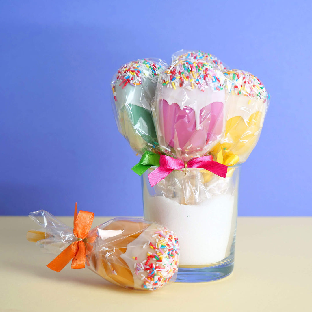 Cake-Pops Crème Glacée couleurs pastel (10 pièces)