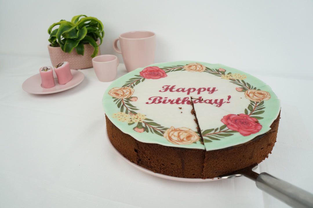 Feuille de pâte d’amande décor ronde (plusieurs tailles) 