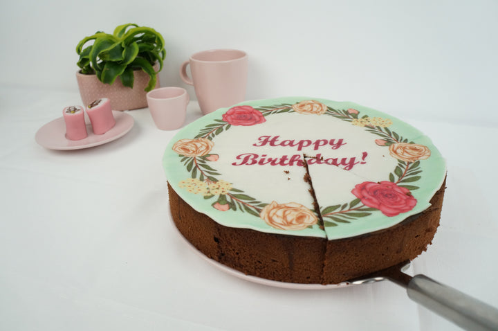 Feuille de pâte d’amande décor ronde (plusieurs tailles) 