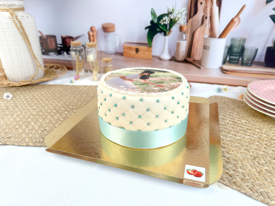 Gâteau photo Deluxe S – double hauteur