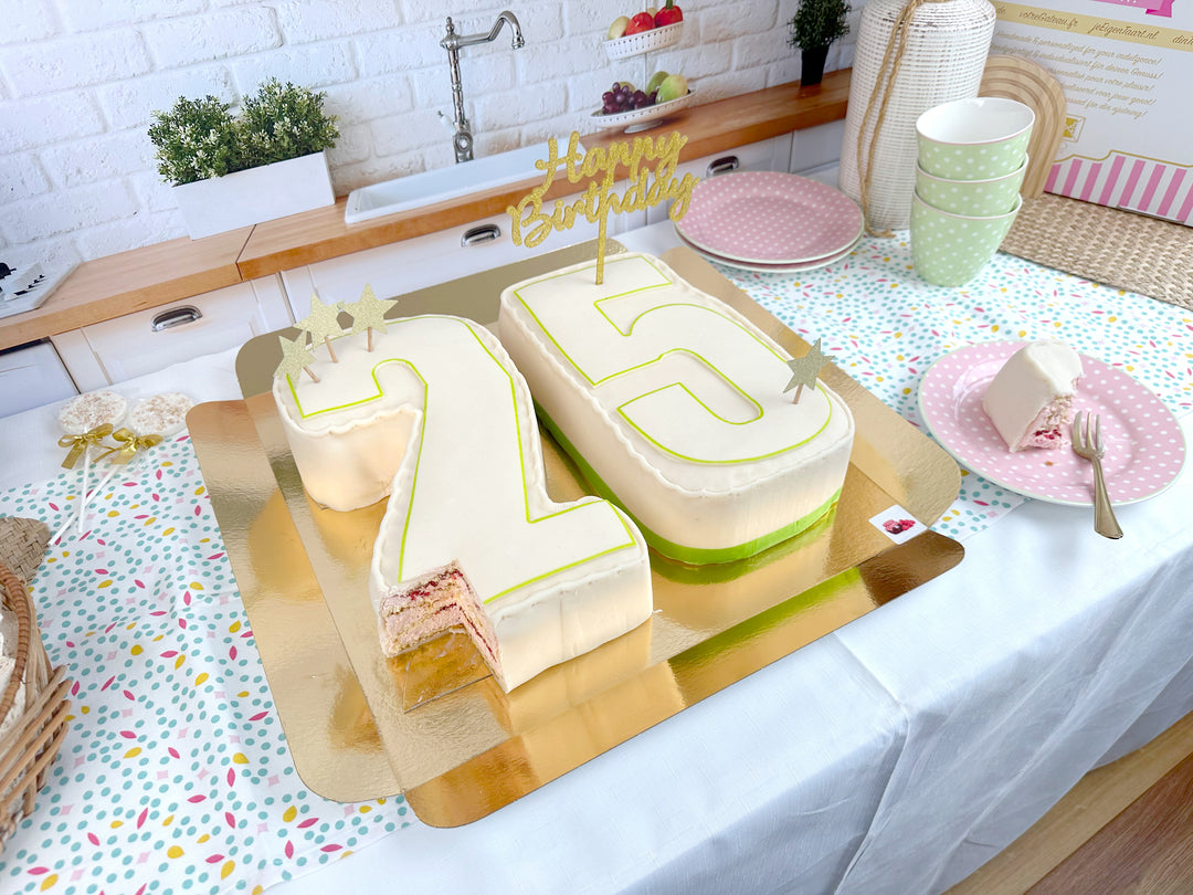 Gâteaux Nombre en différentes couleurs