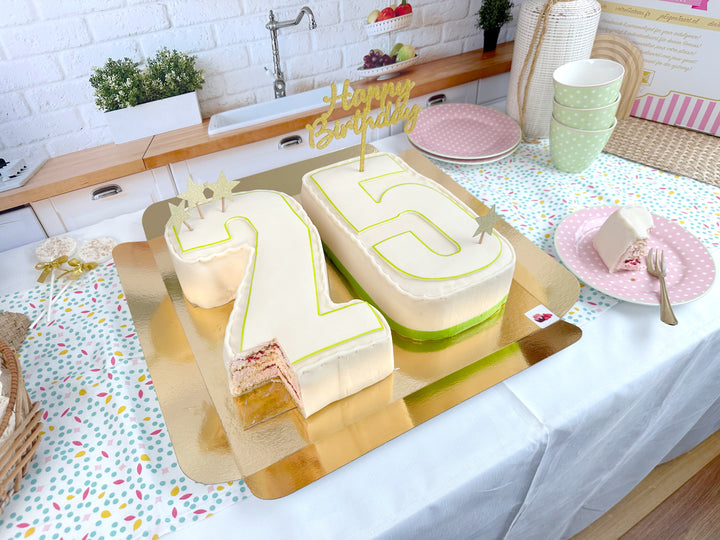 Gâteaux Nombre en différentes couleurs