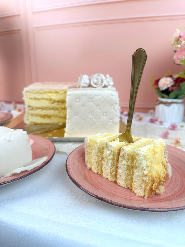 Gâteau de mariage Deluxe carré