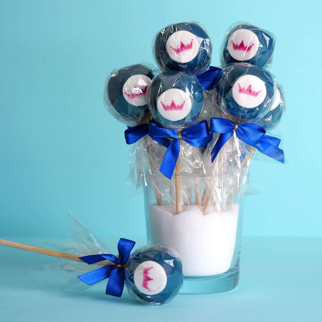 Cake-Pops de couleur unie avec logo (12 pièces)