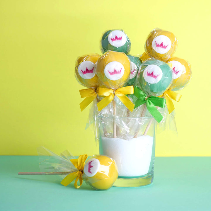 Cake-Pops bicolores avec logo (2x6 pièces) 