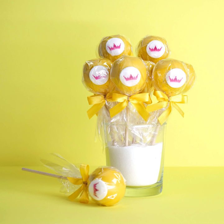 Cake-Pops de couleur unie avec logo (12 pièces)