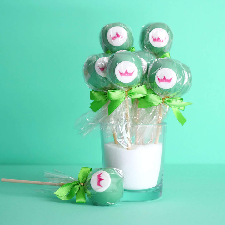 Cake-Pops de couleur unie avec logo (12 pièces)