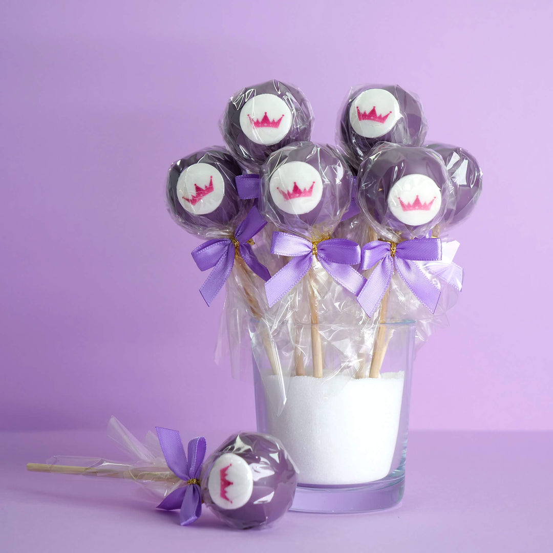 Cake-Pops de couleur unie avec logo (12 pièces)