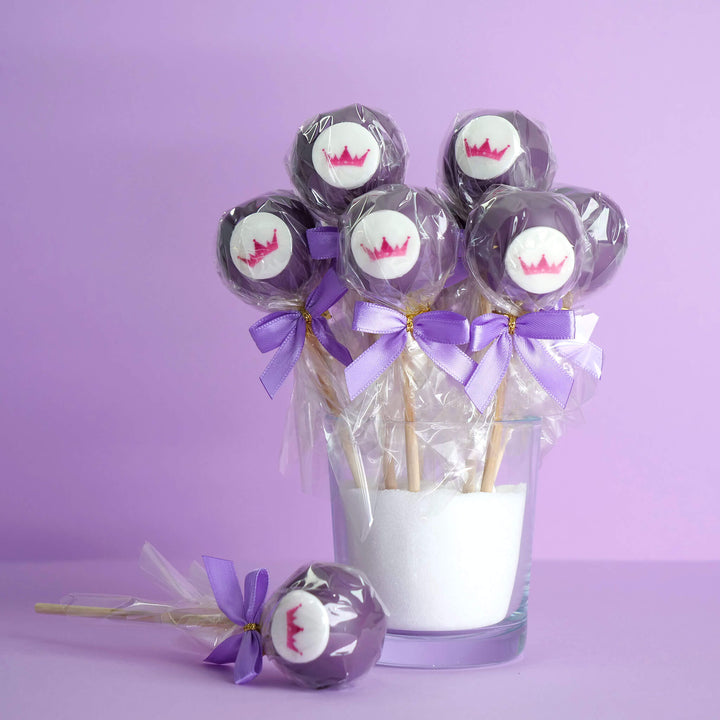 Cake-Pops de couleur unie avec logo (12 pièces)