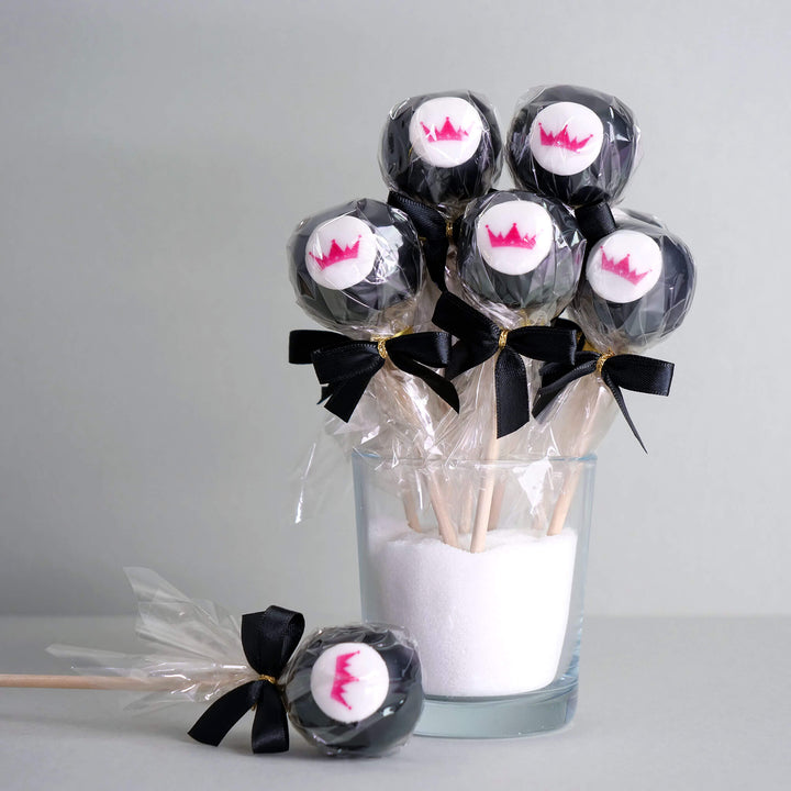 Cake-Pops de couleur unie avec logo (12 pièces)