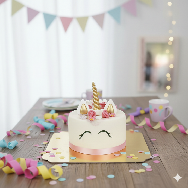 Gâteau Licorne Rose