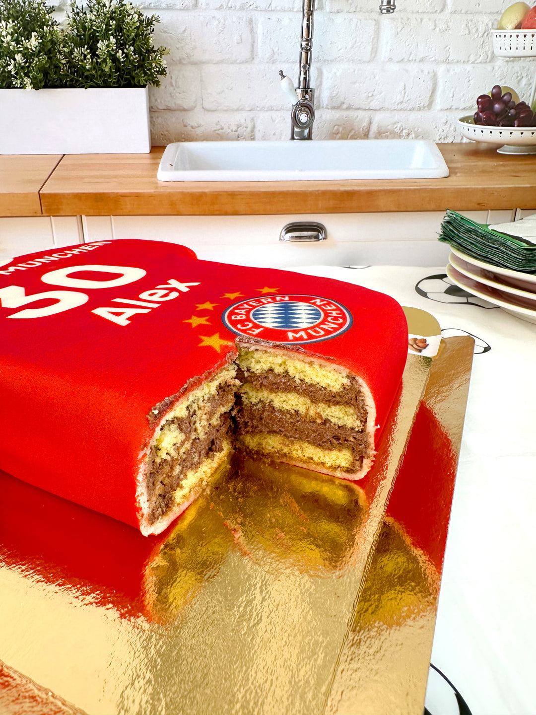 Gâteau Maillot de Football FC Bayern Munich 