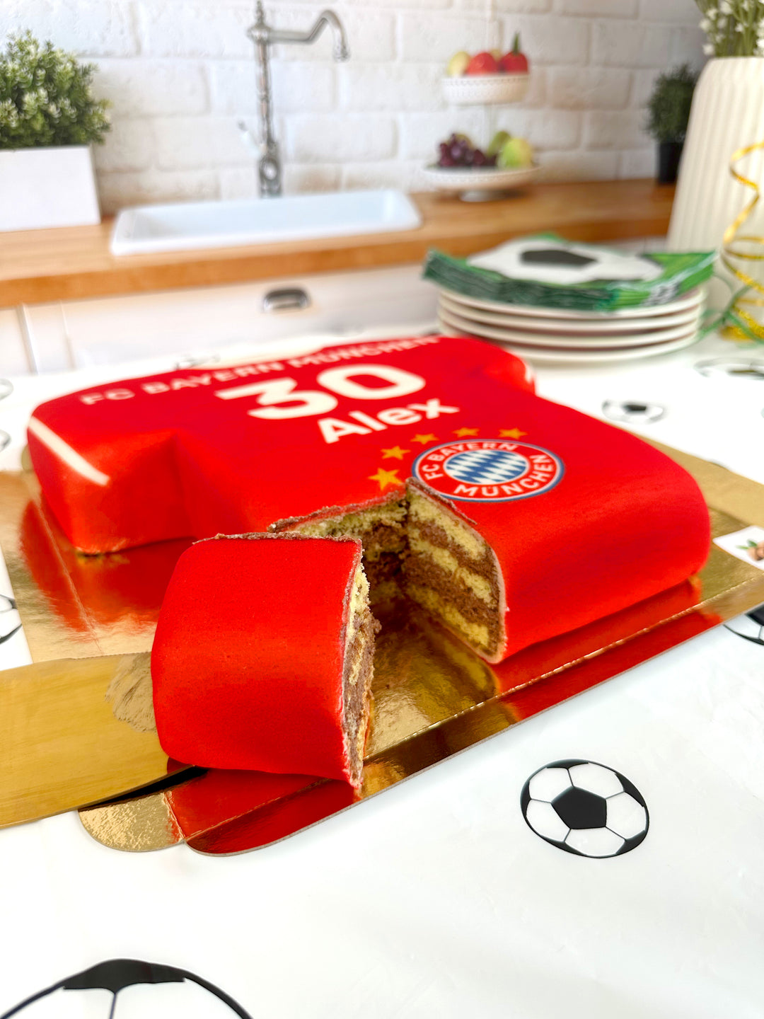 Gâteau Maillot de Football FC Bayern Munich 