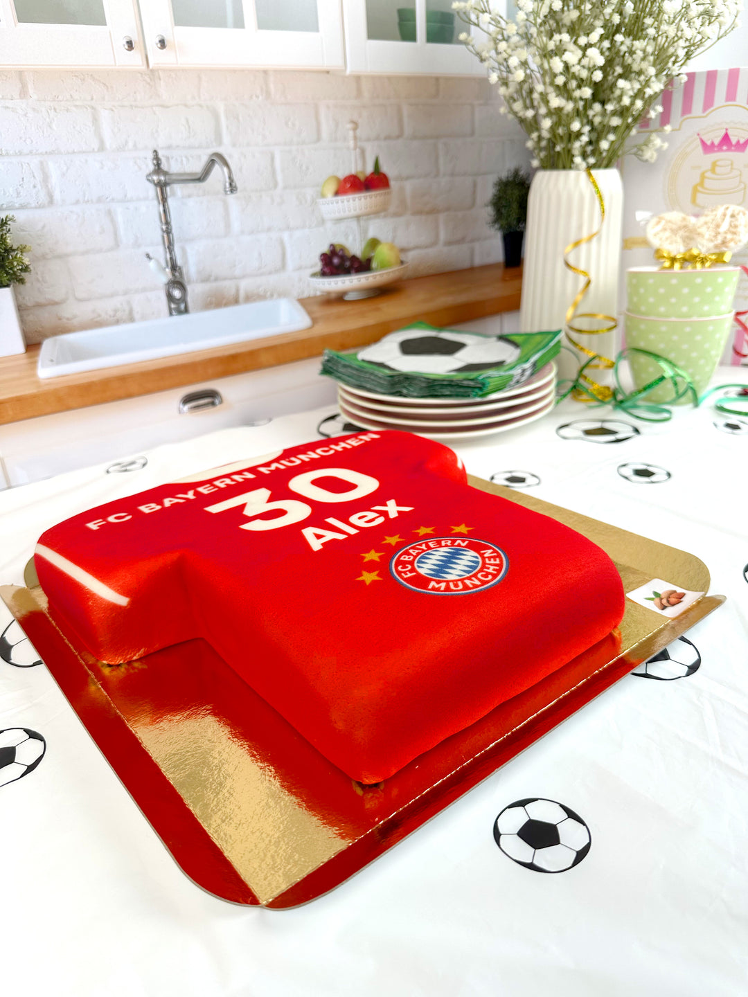 Gâteau Maillot de Football FC Bayern Munich 