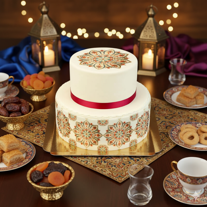 Gâteau Mandala Deluxe 2 étages