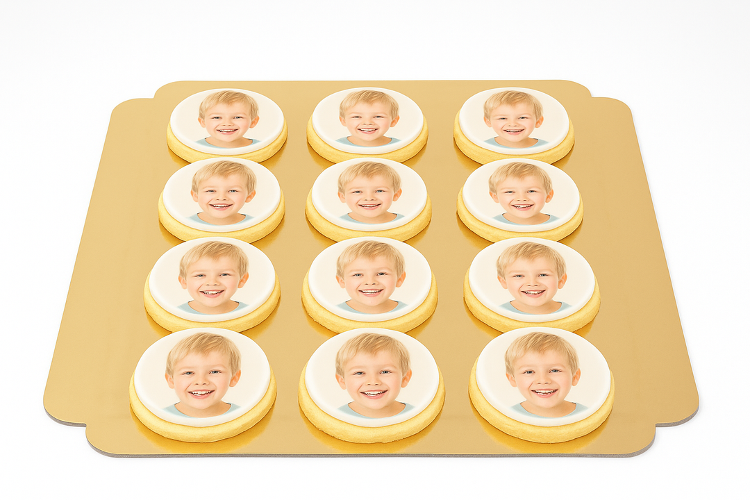 Biscuits photos ronds (12 pièces)