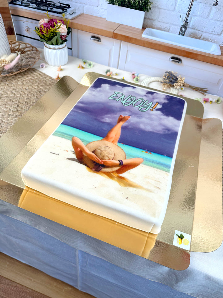 Gâteau-Photo Sans Cadre