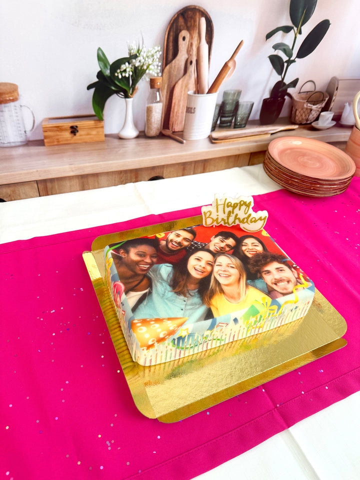 Gâteau photo Moyen - 25 x 17 cm