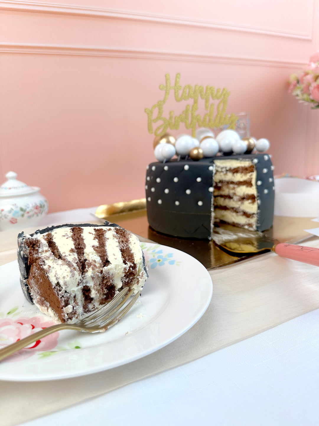 Gâteau Deluxe Noir - double hauteur 