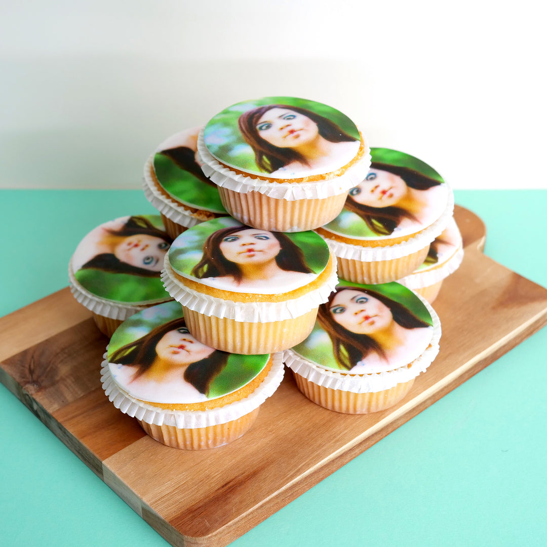 Cupcakes photo (9 pièces)