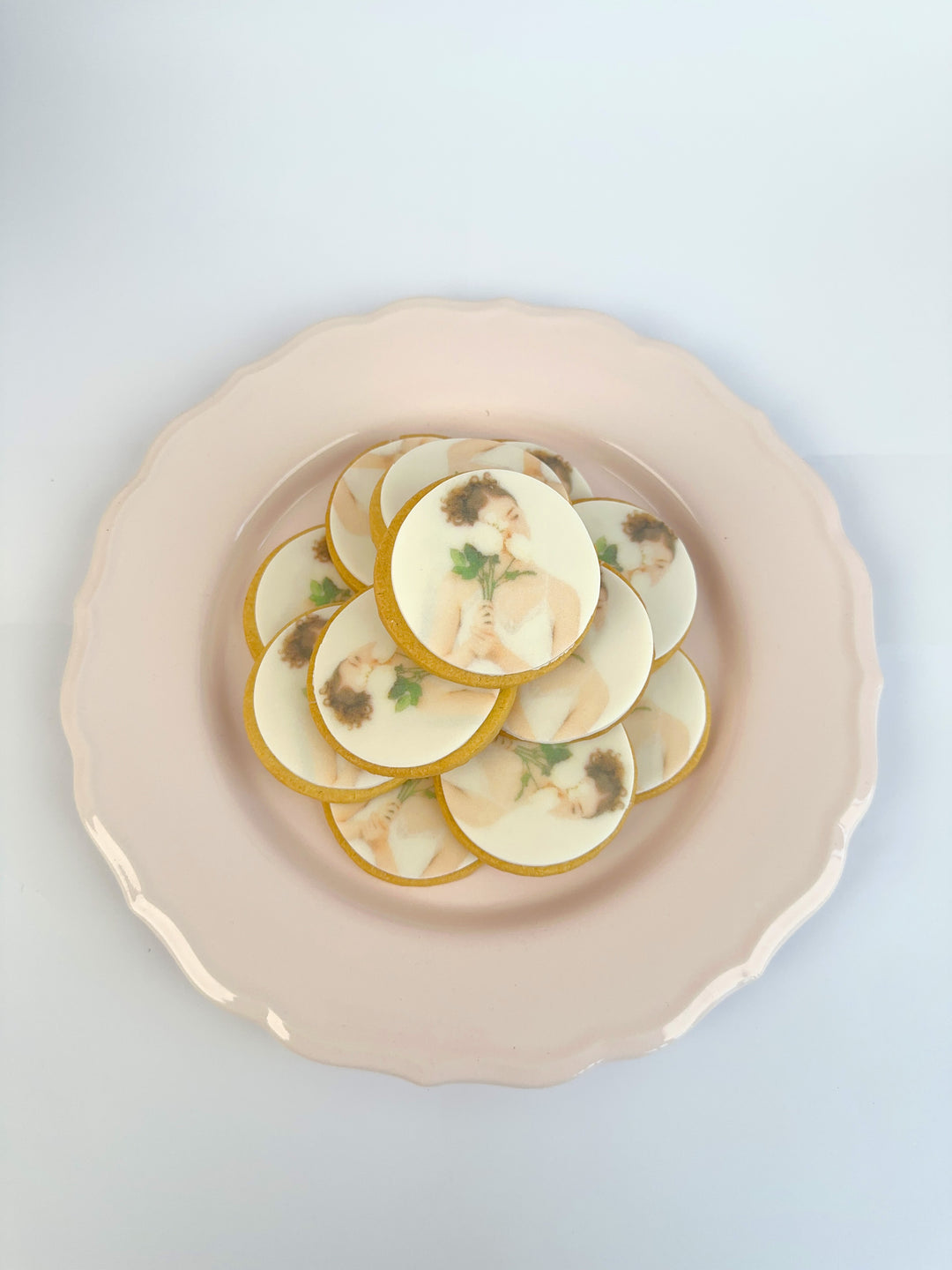 Biscuits photos ronds (12 pièces)