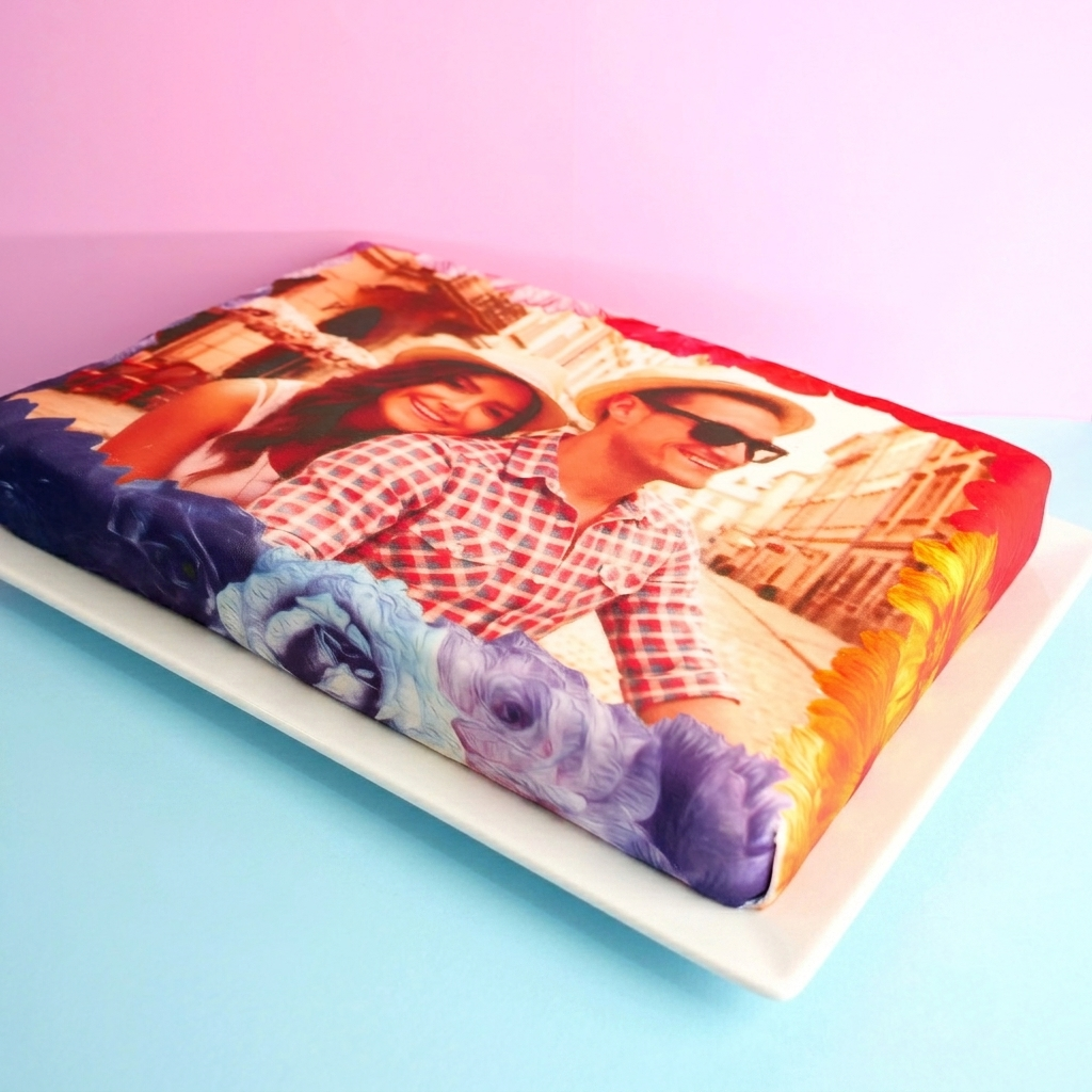 Gâteau photo Grand - 39 x 27 cm 