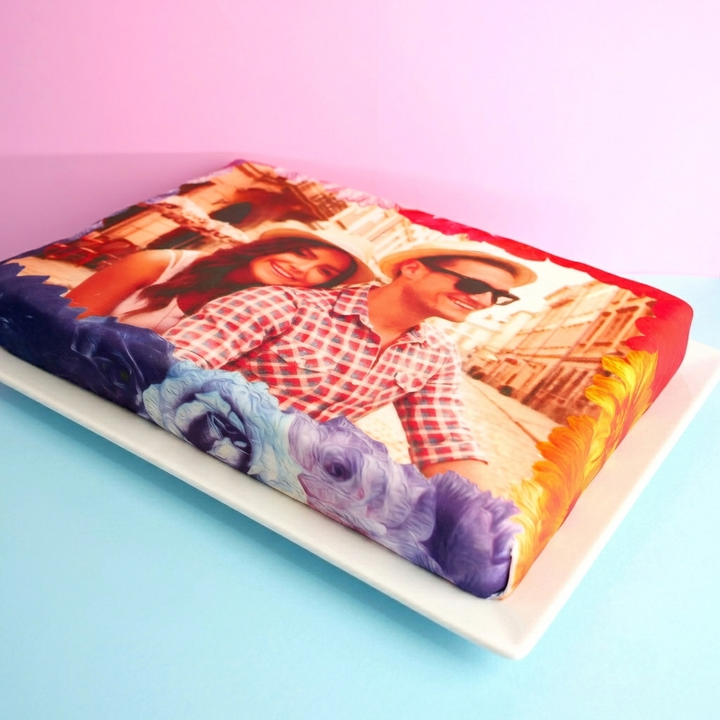 Gâteau photo Grand - 39 x 27 cm 