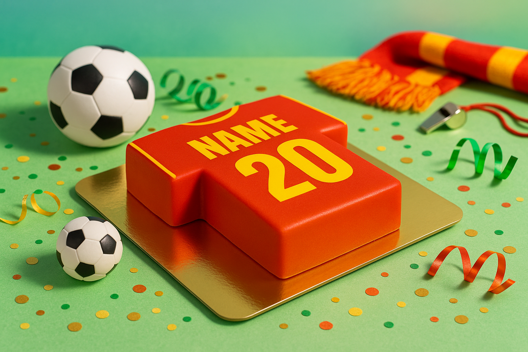 Gâteau Maillot de Football uni (plusieurs coloris)