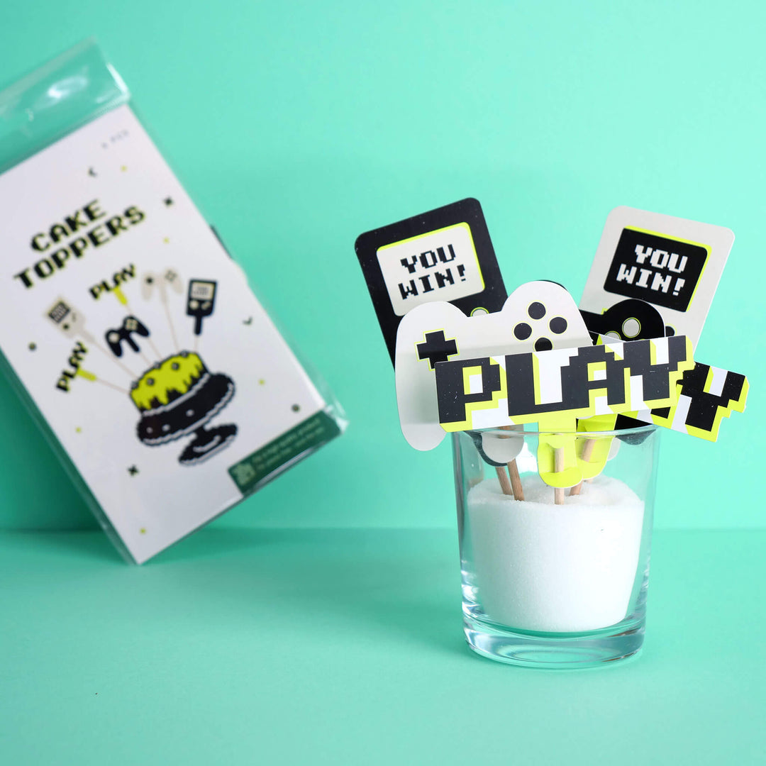 Set de Cake-Topper Gamer (6 pièces)
