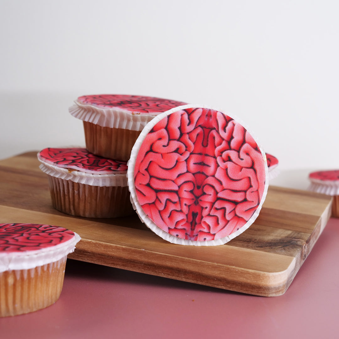 Cupcakes cerveau (9 pièces)