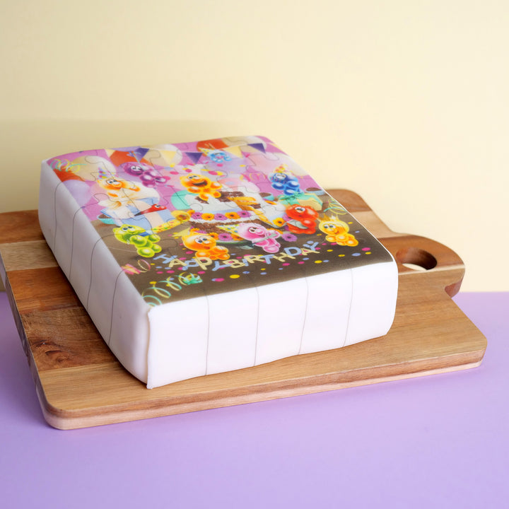 Gâteau Gelini - Puzzle "Joyeux anniversaire"