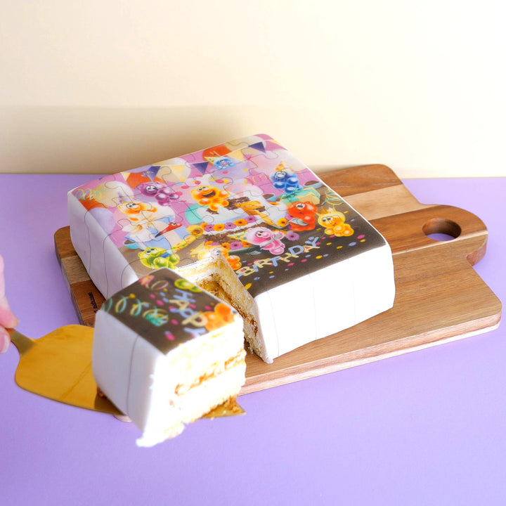 Gâteau Gelini - Puzzle "Joyeux anniversaire"