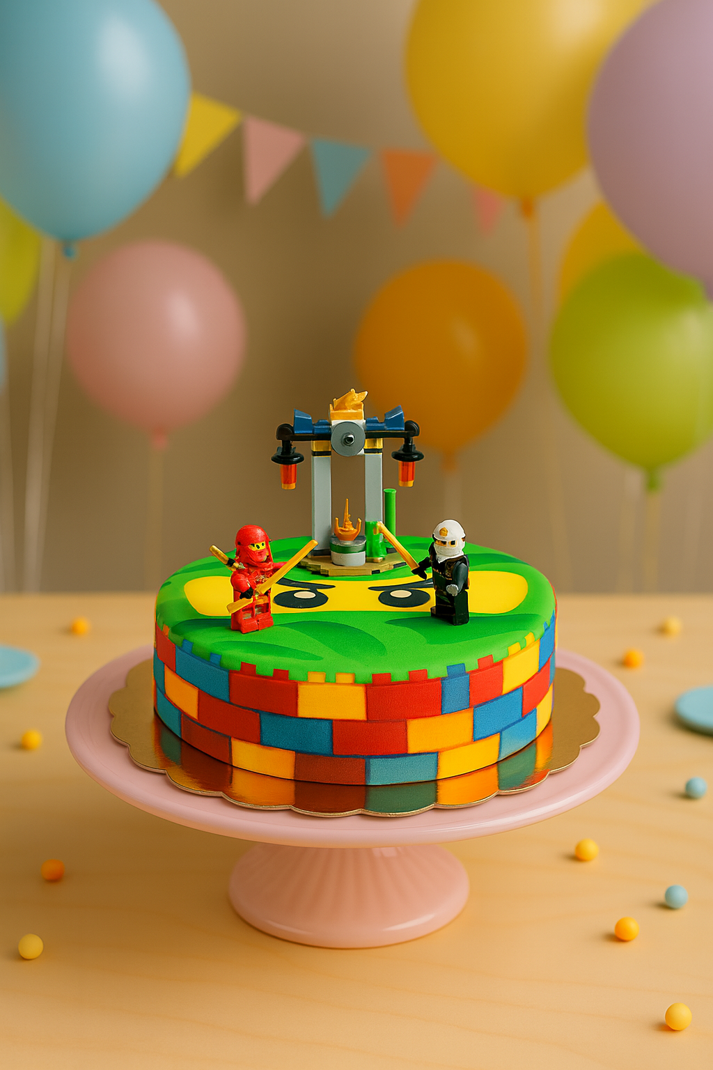 Lego® Ninjago® auf Ninja-Torte