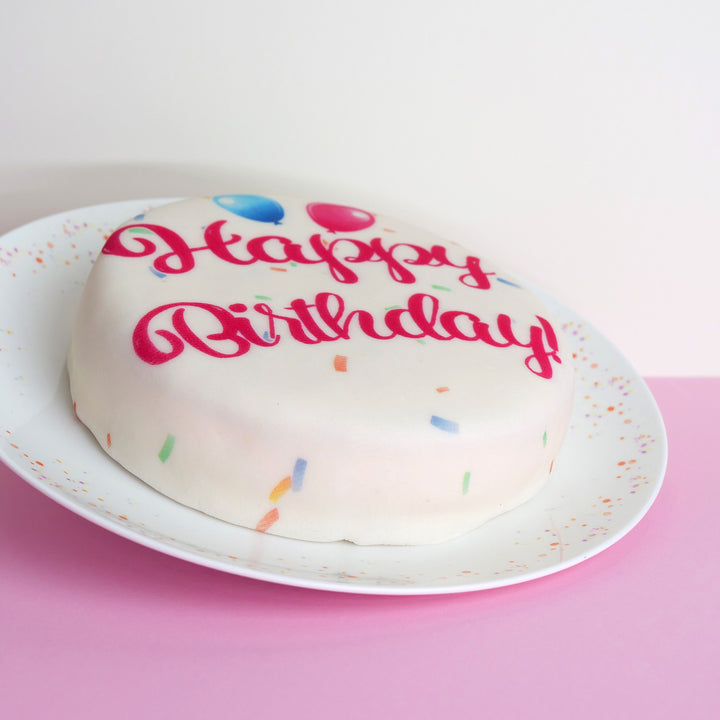 Gâteau d'anniversaire - rose 