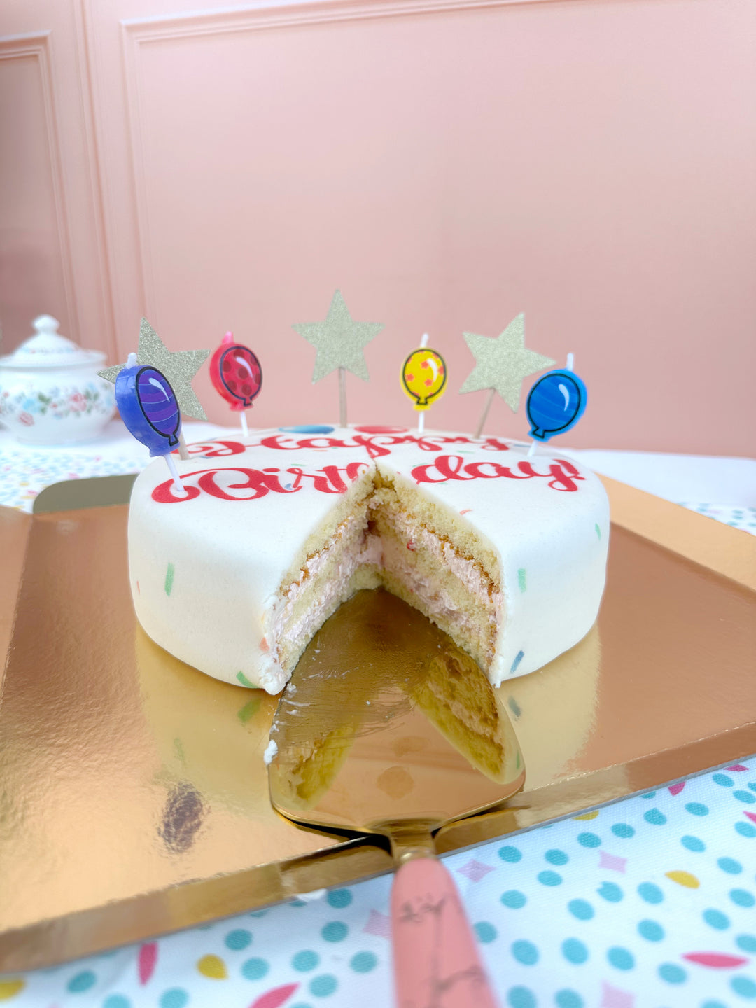 Gâteau d'anniversaire - rose 