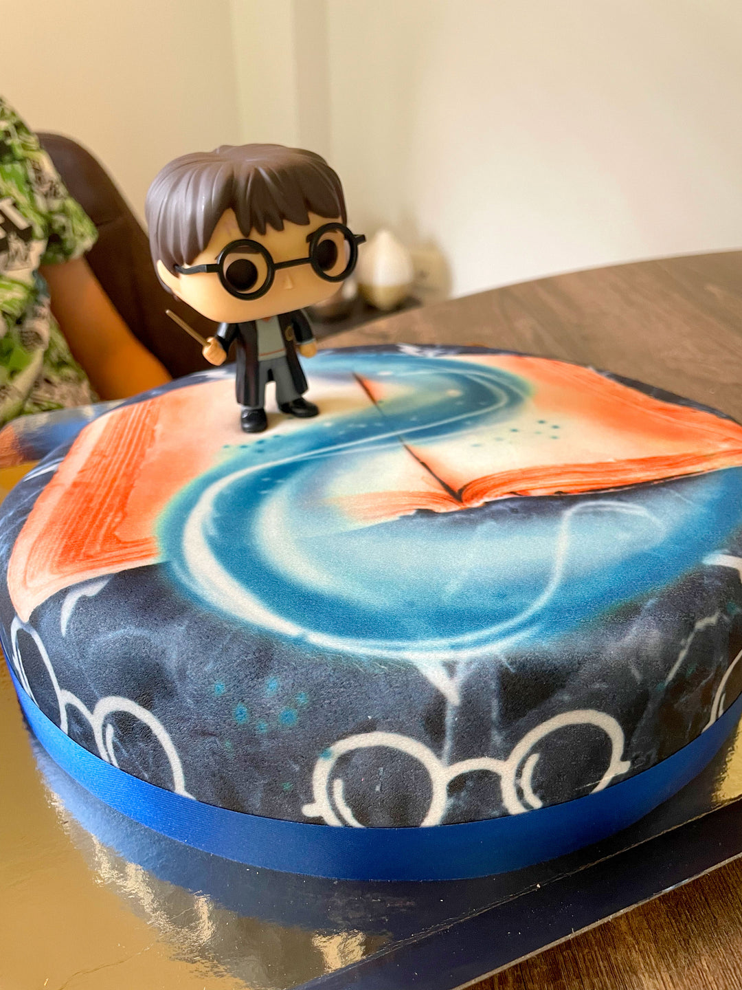 Harry Potter® sur gâteau Magique bleu