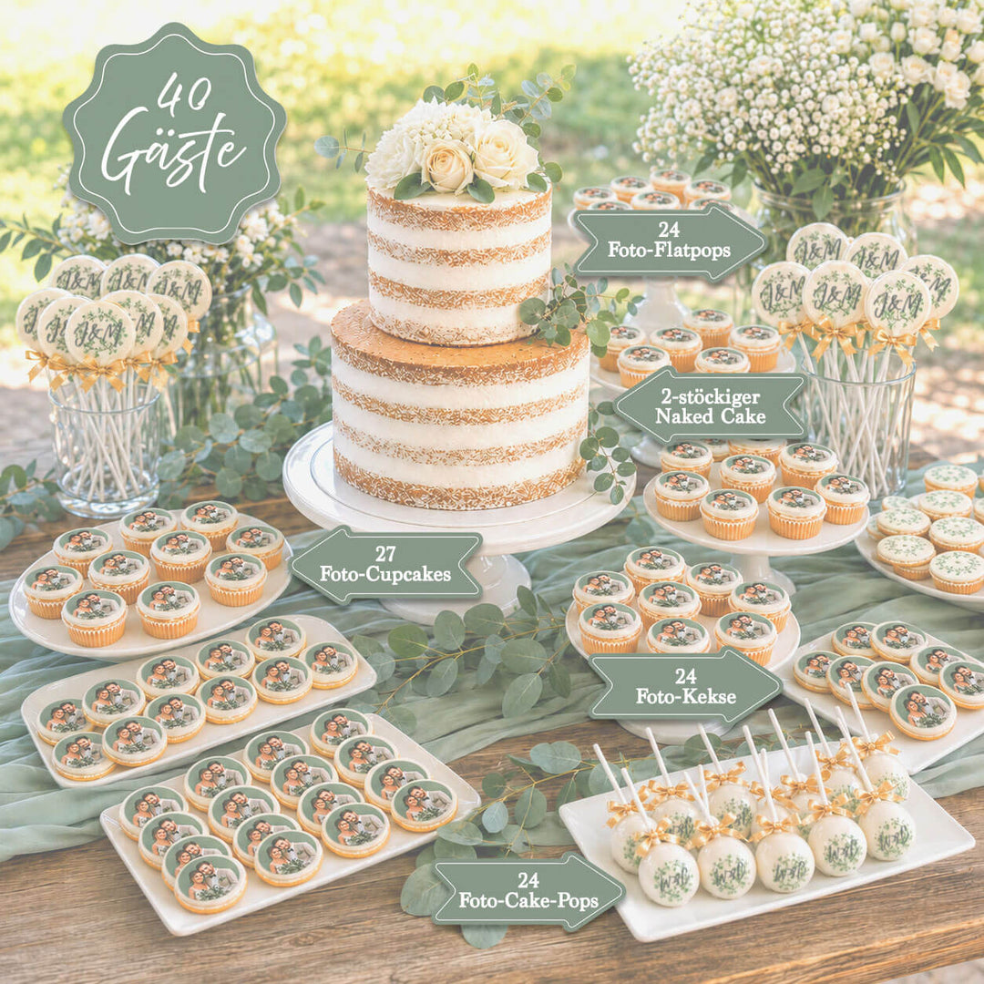 Formule clé en main : Gâteau de mariage & Sweet Table