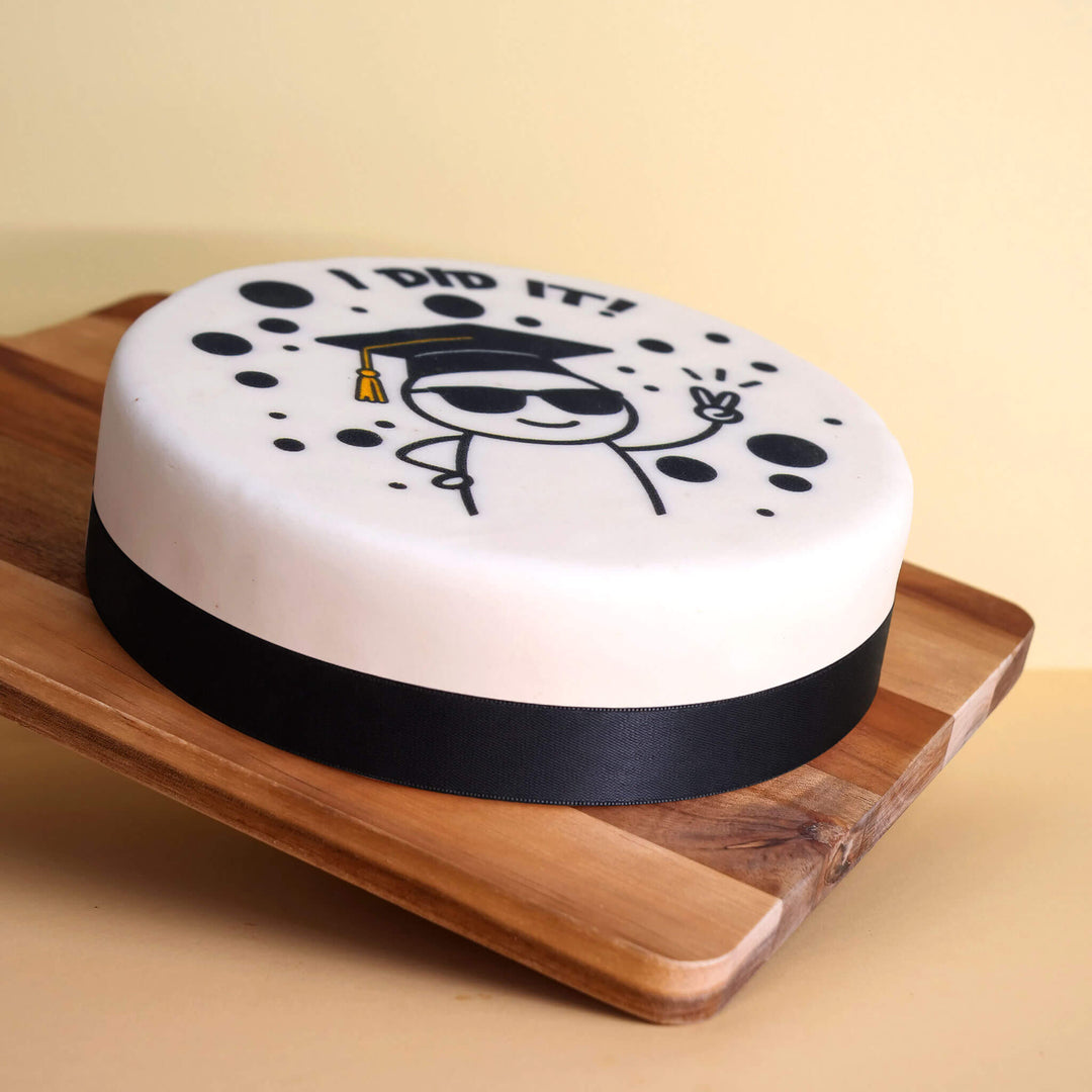 Gâteau fin d'études "I did it"