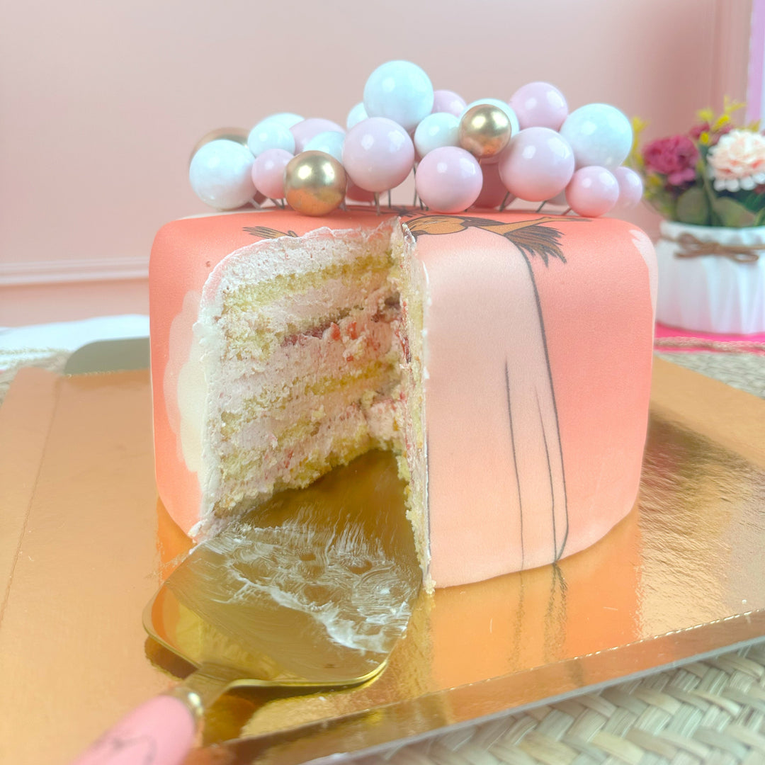 Gâteau avec topper ballons