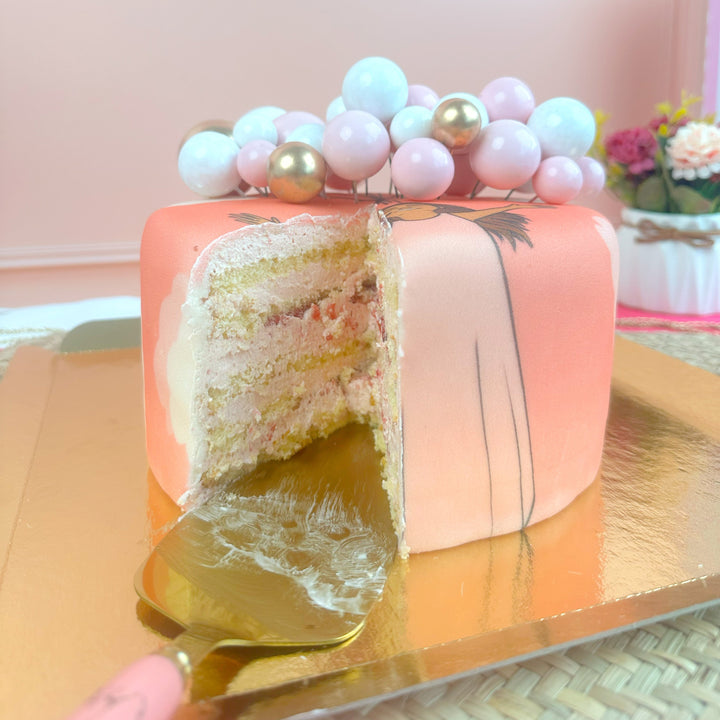 Gâteau avec topper ballons